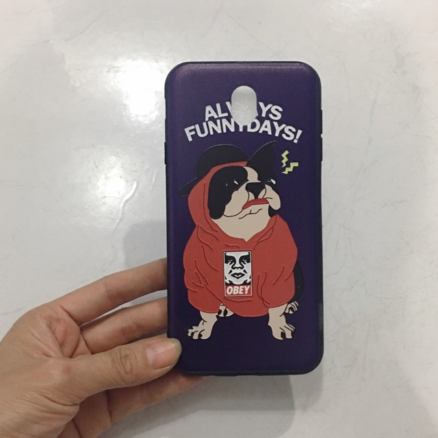 Ốp lưng J7 Pro,J7Pro in hình DOG mặc áo đỏ
