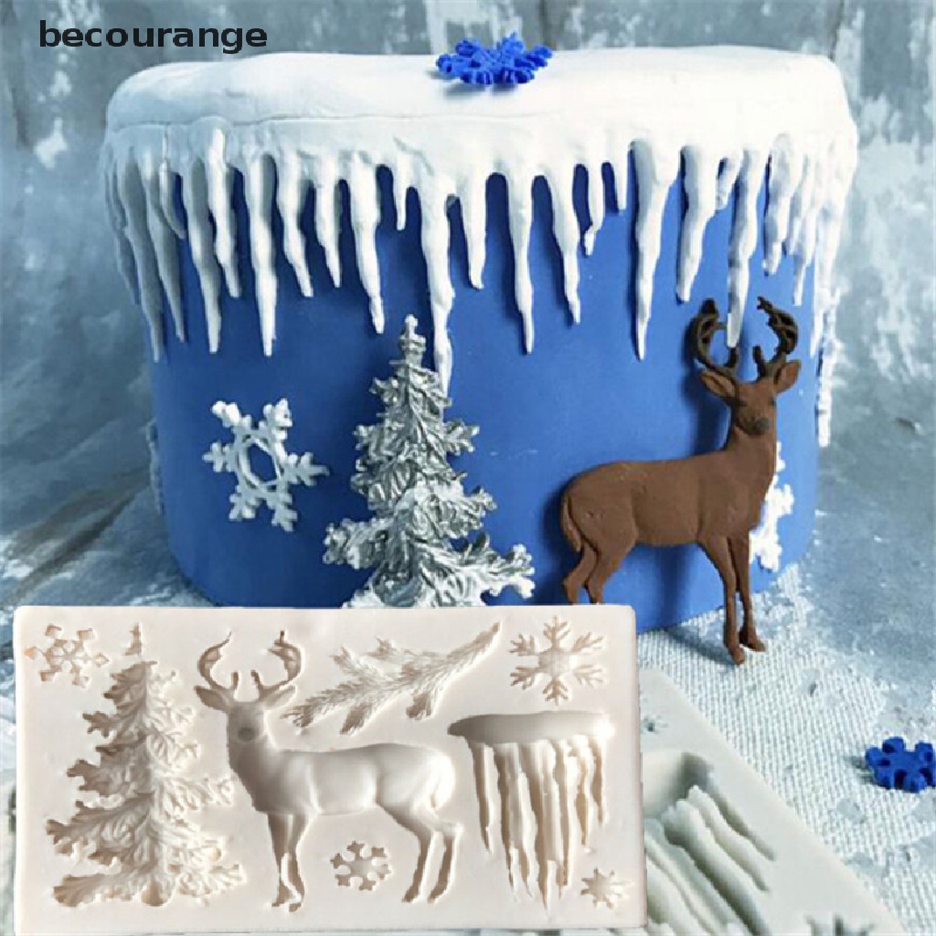 Kẹo Đường Trang Trí Bánh Kem Giáng Sinh Diy