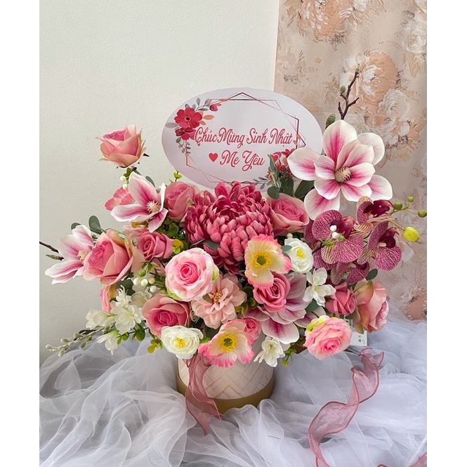 Lẵng hoa chúc mừng sinh nhật, lẵng hoa khai trương (ship hoả tốc)