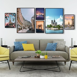 Bộ Tranh Canvas Thành Phố ParisTrang Trí Tường CV-054