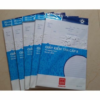 TÚI GIẤY KIỂM TRA CẤP 2 HỒNG HÀ 4933 CHUẨN