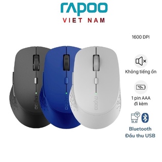 Chuột không dây RAPOO M300 Silent không tiếng + Bluetooth + USB Wireless