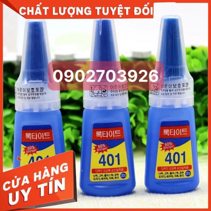 keo dán móng giả  dán đá 401-siêu chắc giúp cho thợ nai dễ dàng gắn móng giả
