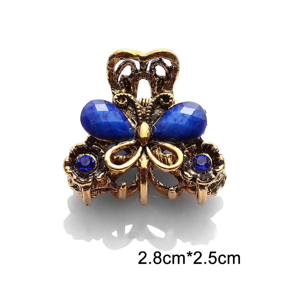 JUNE Kẹp Tóc Hình Bướm Mini Phong Cách Retro Vintage