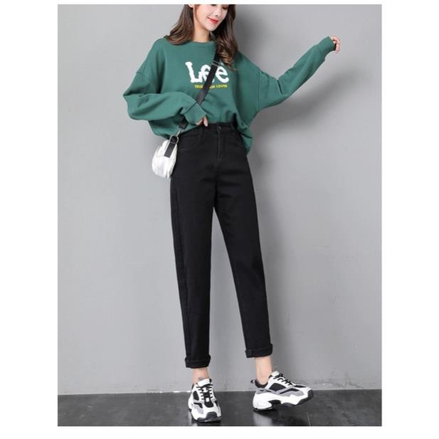 Quần bò baggy nữ quần jean đen baggy nữ quần jeans nữ lưng cao cạp cao quần nữ đẹp hot 2022 HoHaJean22 | BigBuy360 - bigbuy360.vn