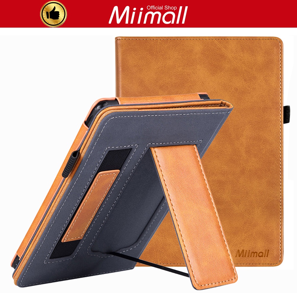 Miimall Bao Da  Kindle Paperwhite 11 Máy Đọc Sách PU Thức Ngủ Kèm Dây Đeo Tay Tiện Dụng Cho 6.8" Paperwhite 11th