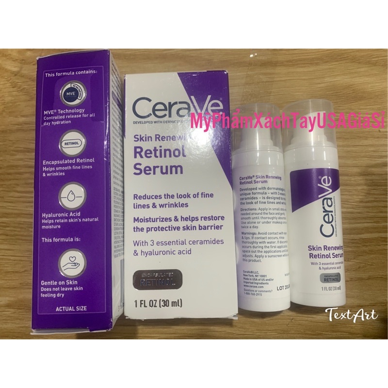 [HàngMỹ]Serum dưỡng da chống lão hóa Cerave Skin Renewing Cream Serum