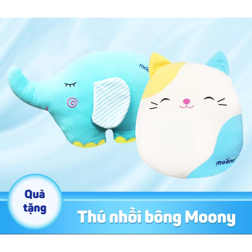 Thú Bông Mèo/Voi Moony Vải Cara kích thước 40x30cm - Hàng khuyến mãi Moony