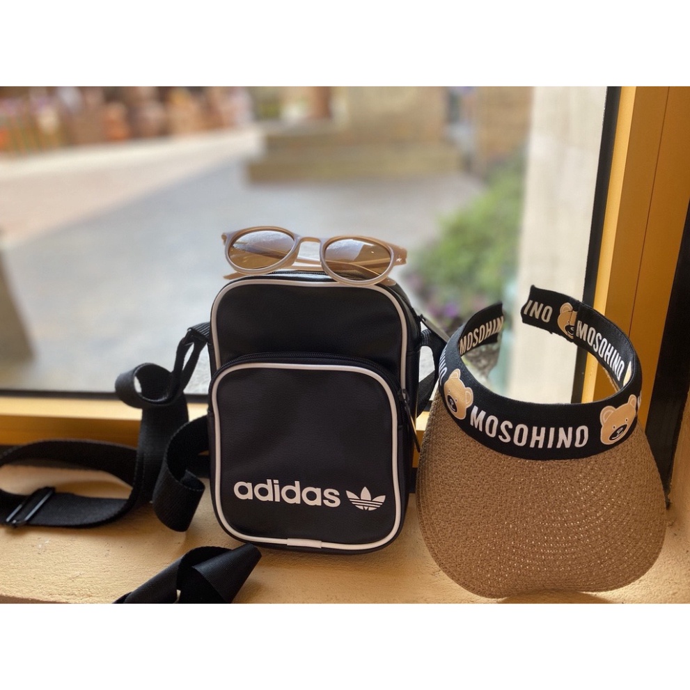 Túi đeo chéo Adidas mini bag vintage đen XUẤT DƯ FULL TEM TAG CODE | DH1006 - hongphucstorevn