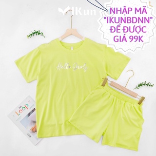 Bộ đồ mặc nhà cộc tay cotton do dãn 4 chiều