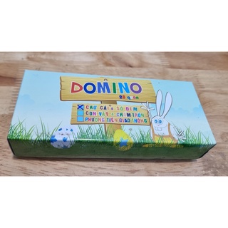 Domino chữ cái và số bằng nhựa (28 quân & 39 quân)