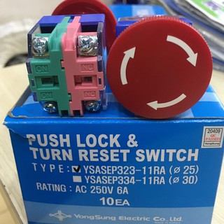 Nút dừng khẩn cấp phi 25 YSASEP323-11RA YoungSung Hàn Quốc