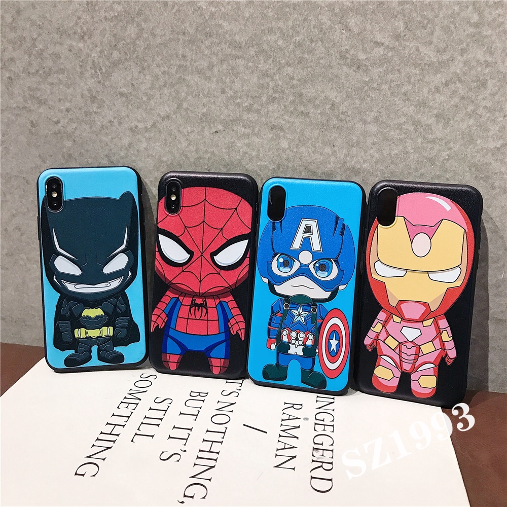 Ốp điện thoại mềm in hình truyện tranh Marvel thời trang cho IPhone 11 Pro Max X XS XR XS Max 8 7 6 6s Plus