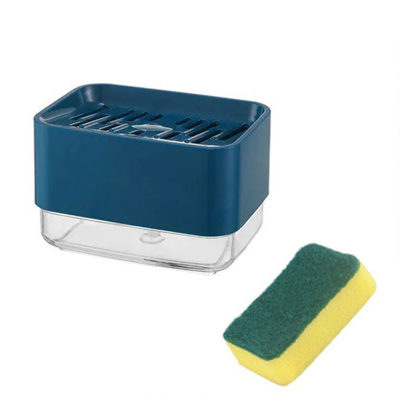 Bình Đựng Xà Phòng Kèm Giá Đỡ Bọt Biển Rửa Chén Tiện Dụng Cho Nhà Bếp