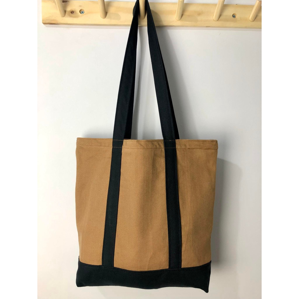 Túi tote canvas Brown Sugar,Túi tote vải canvas nữ đựng vừa laptop cỡ lớn Phong Cách Việt Nam