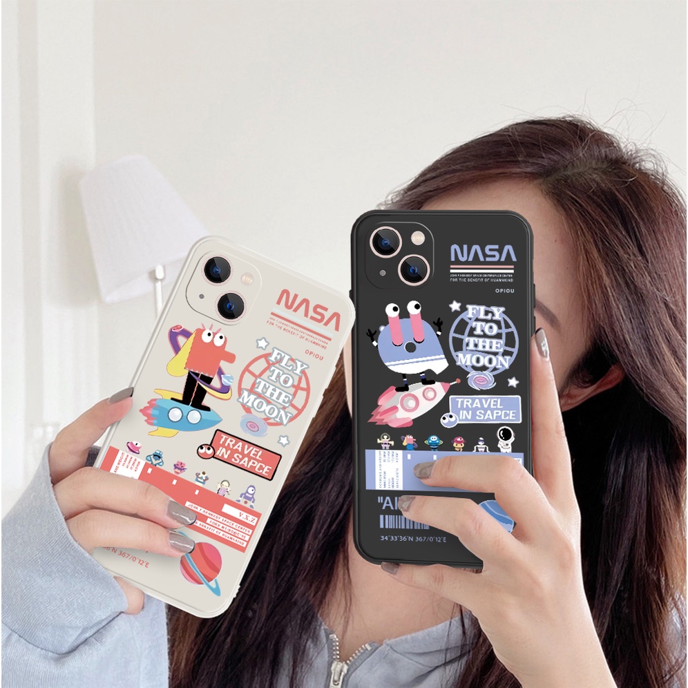 NASA Ốp Điện Thoại Cho Samsung Galaxy A73 A71 A53 A51 A33 A31 S20FE S21FE 5G A7 2018 A13 A22 M32 A23 A52 A52S A72 A12 M12 A02s A32 A03 CORE A02 M02 A70 A70s A03s