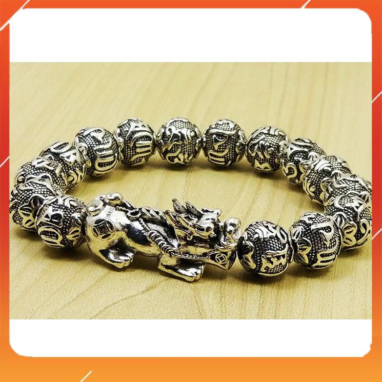 Chuỗi Bạc  Chuỗi Bạc Khắc Thần Chú   10ly CHUỖI TAY BẠC