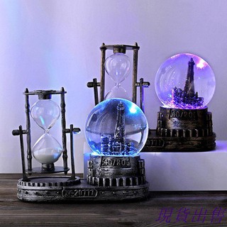 Đồng Hồ Cát Dạng Xoay Hình Tháp Eiffel Độc Đáo