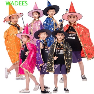 Set áo choàng và nón phù thủy hóa trang halloween cho bé