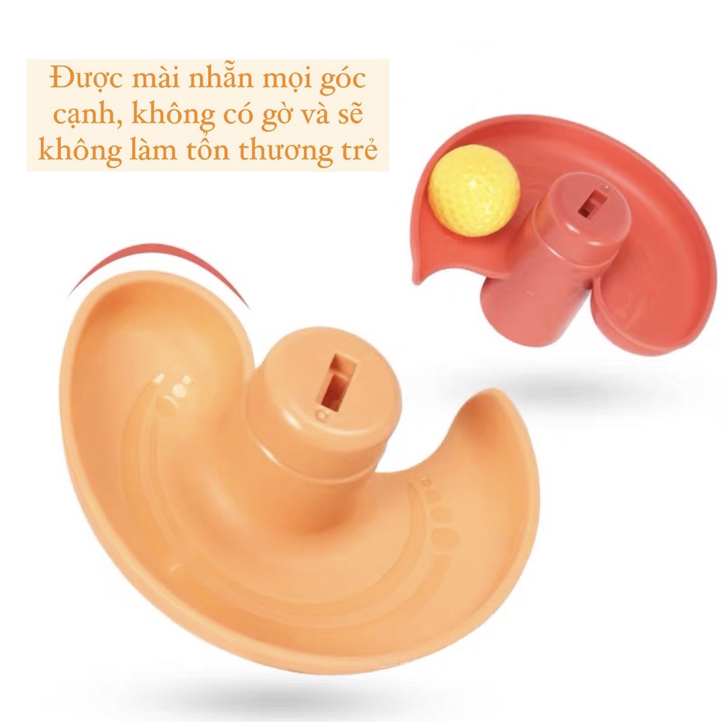 [Đồ chơi thông minh] Đồ chơi cầu trượt - thả bóng xoay tròn cho bé kích thích thị giác Master Kids