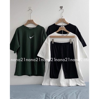 Set áo pull và quần legging ngắn