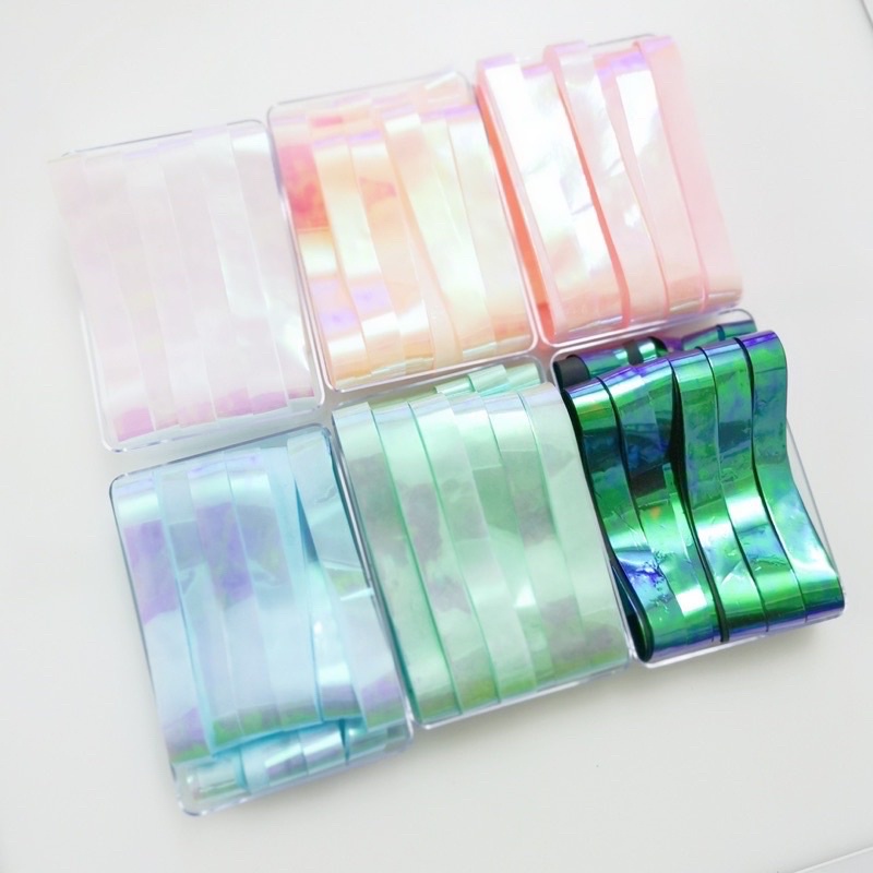 Giấy thuỷ tinh siêu sáng ẩn nail phong cánh Hàn quốc ( lẻ hộp )