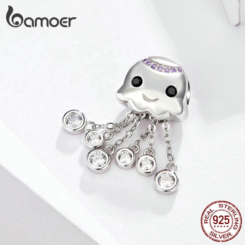 Mặt đeo cho vòng Tay Bamoer bằng Bạc 925 Hình Bạch Tuộc Xinh Xắn | BigBuy360 - bigbuy360.vn