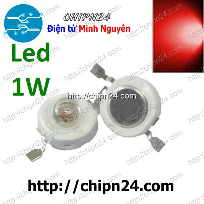 [3 CON] (KG1) Led 1W Màu Đỏ Luxeon
