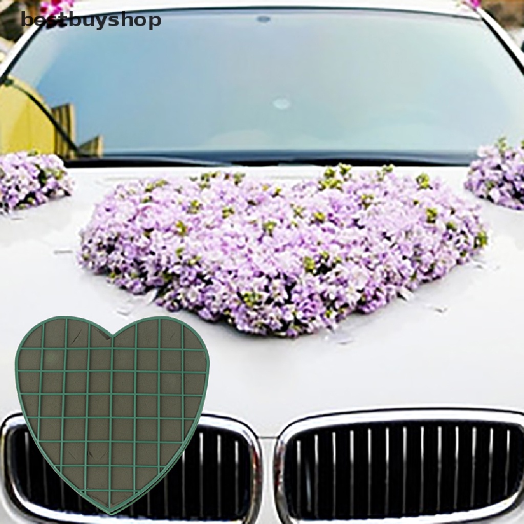 1 Mút Xốp Hình Hoa Trái Tim Có Giác Hút Dùng Trang Trí Xe Hơi