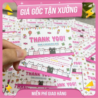 PHIẾU CẢM ƠN KHÁCH HÀNG Siêu kute MS: 014