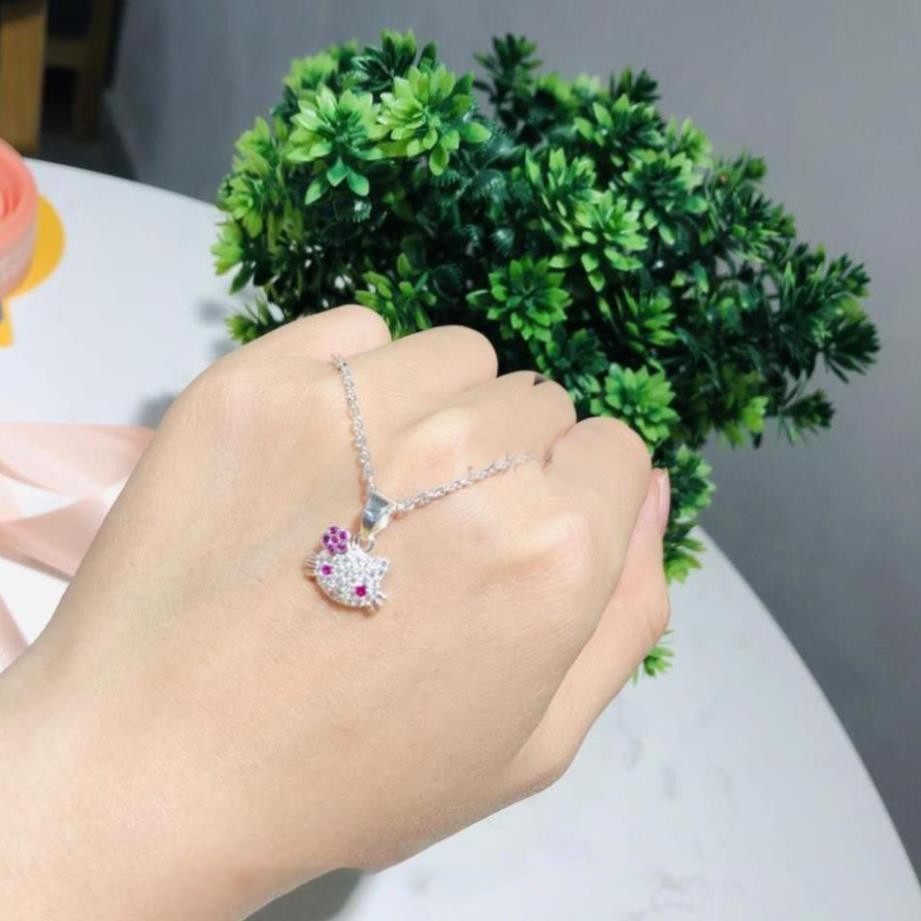 Dây chuyền bạc cho bé gái hình Hello Kitty -Trang sức TNC Jewellery