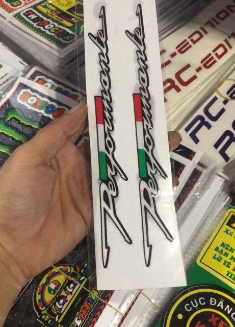 Tem dán xe máy chữ ký