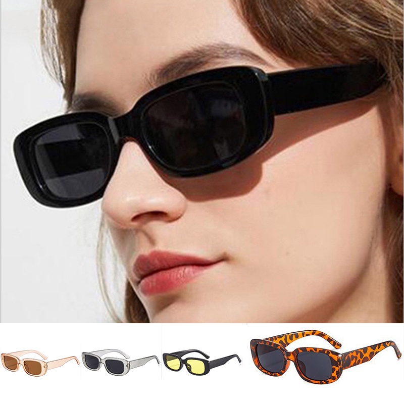 Kính Mát Gọng Chữ Nhật Màu Gradient Thời Trang Cho Nữ