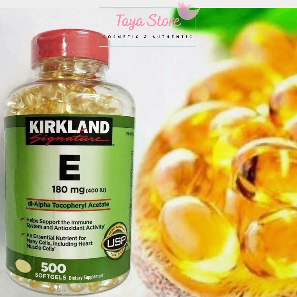 Vitamin E Kirkland 400 IU 500 viên USA