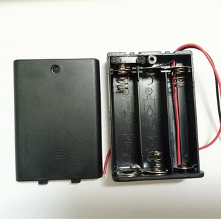 Đế pin AA loại 3 cell nối tiếp có công tắc