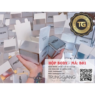 100 hộp giấy đựng kem body