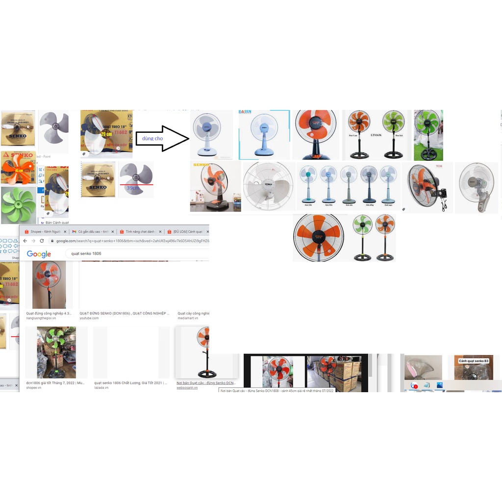 Bộ lưới cánh quạt trần đảo senko hali chính hãng