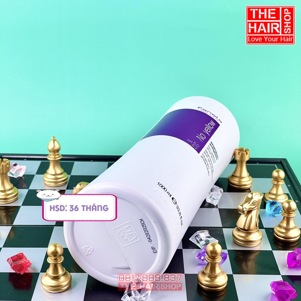 Dầu gội tím Fanola, dầu gội khử vàng chính hãng, sản phẩm dùng giữ màu tóc dành cho tóc tẩy và nhuộm màu tóc thời trang