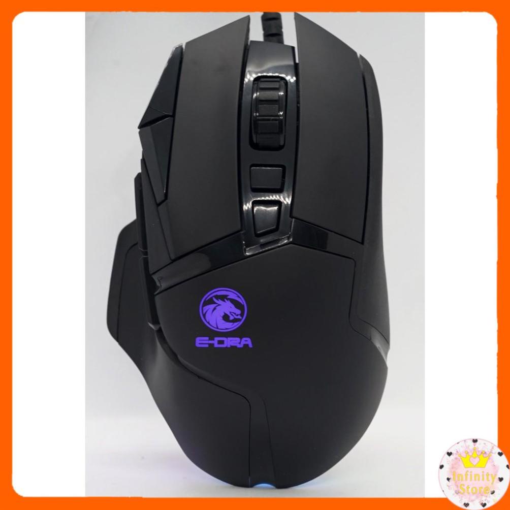 [Mã 33ELSALE hoàn 7% đơn 300K] Chuột Gaming E-Dra EM6502 DPI 12000 CÓ PHẦN MỀM TÙY CHỈNH INFINY DECOR