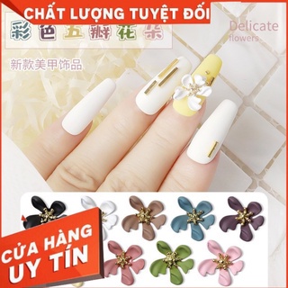 charm trang trí móng tay,charm hoa 3 cánh, 5 cánh trang trí móng tay MỚI