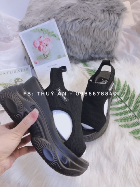 Sandal đế xuồng 8cm [video+ ảnh thật shop chụp]