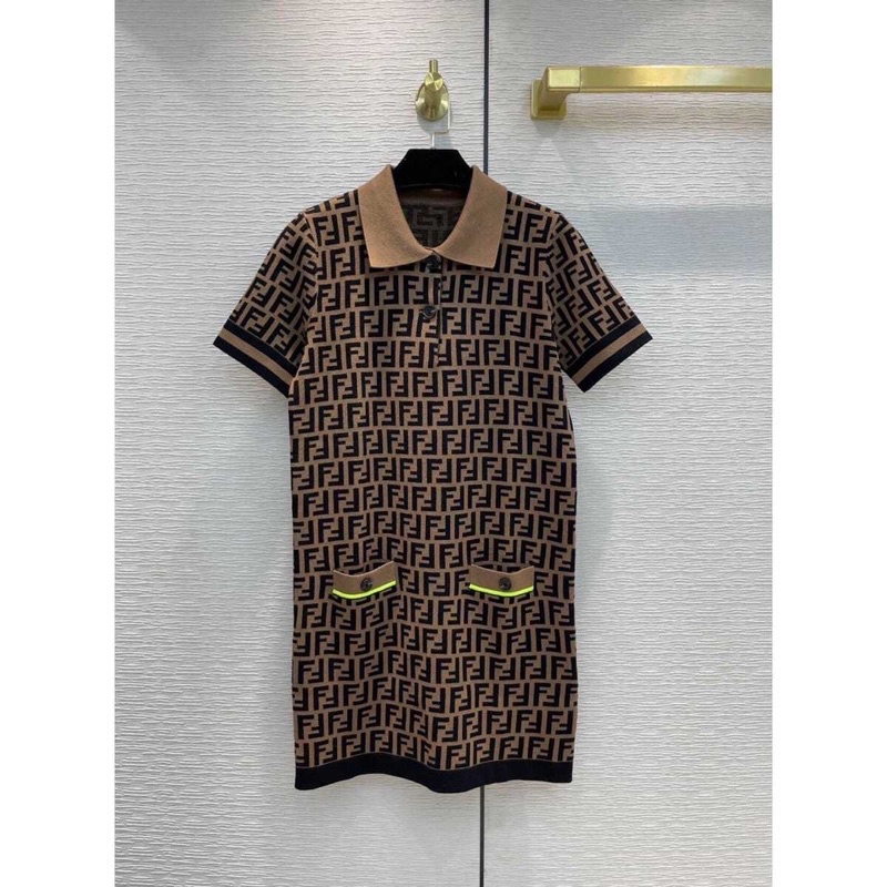 Đầm Polo Len Fendi Cao Cấp