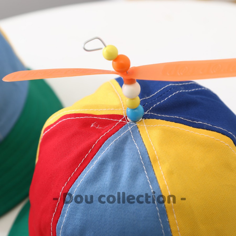 Mũ chong chóng unisex cho bé che nắng vải mềm mại phối nhiều màu dễ thương - Chất liệu Cotton - Mã NV024