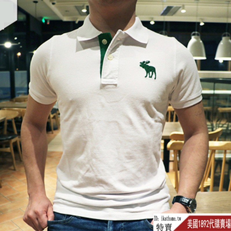 áo polo Ngắn Tay In Logo Abercrombie & Fitch 10 Màu Sắc Thời Trang Cho Nam