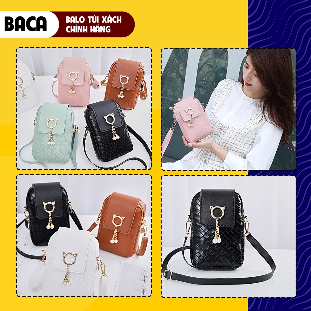 Túi xách nữ đeo chéo giá rẻ đẹp hàn quốc chất liệu da PU nhiều màu TVNN278