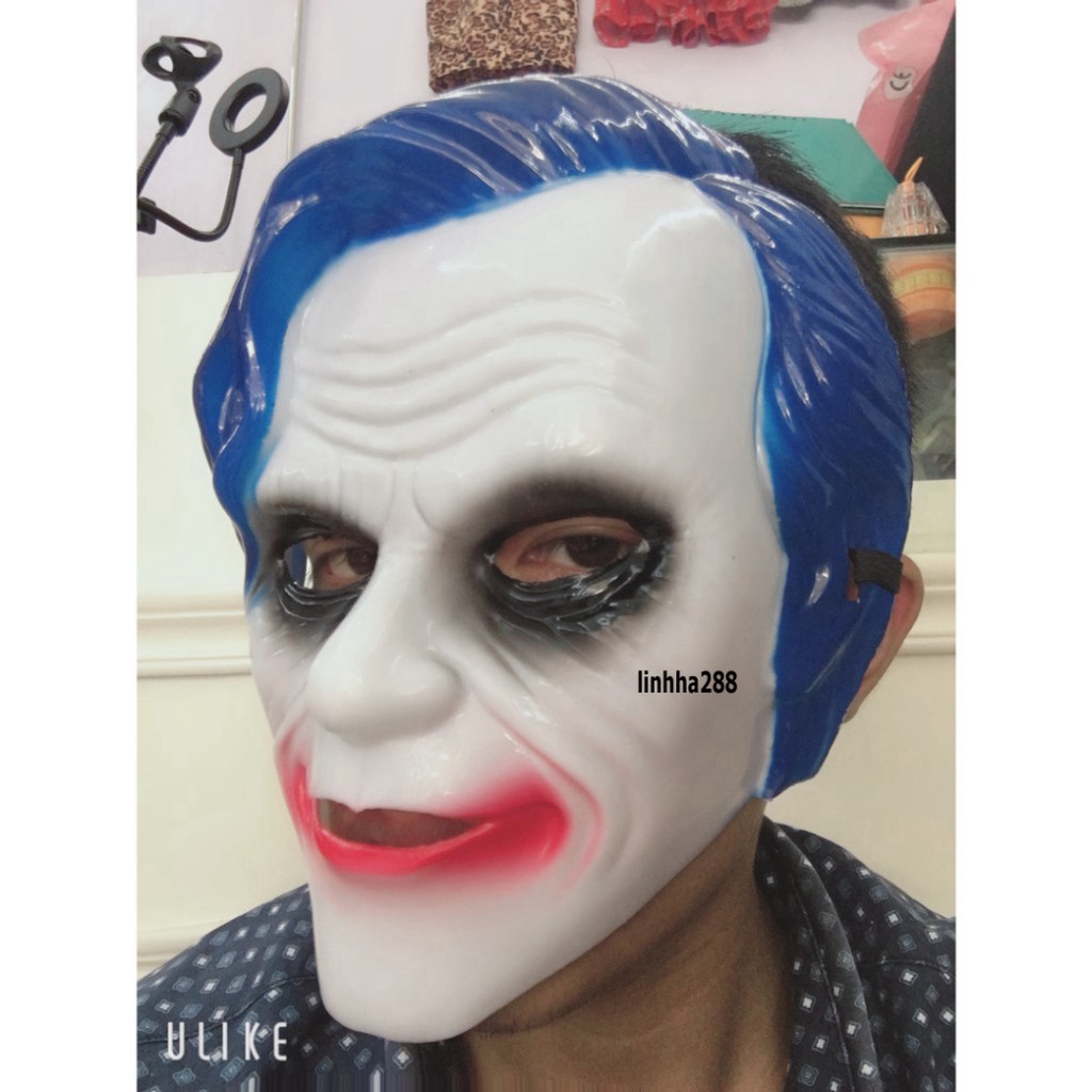 Mặt Nạ Joker Joaquin Phoenix MÀU XANH DƯƠNG hóa trang halloween
