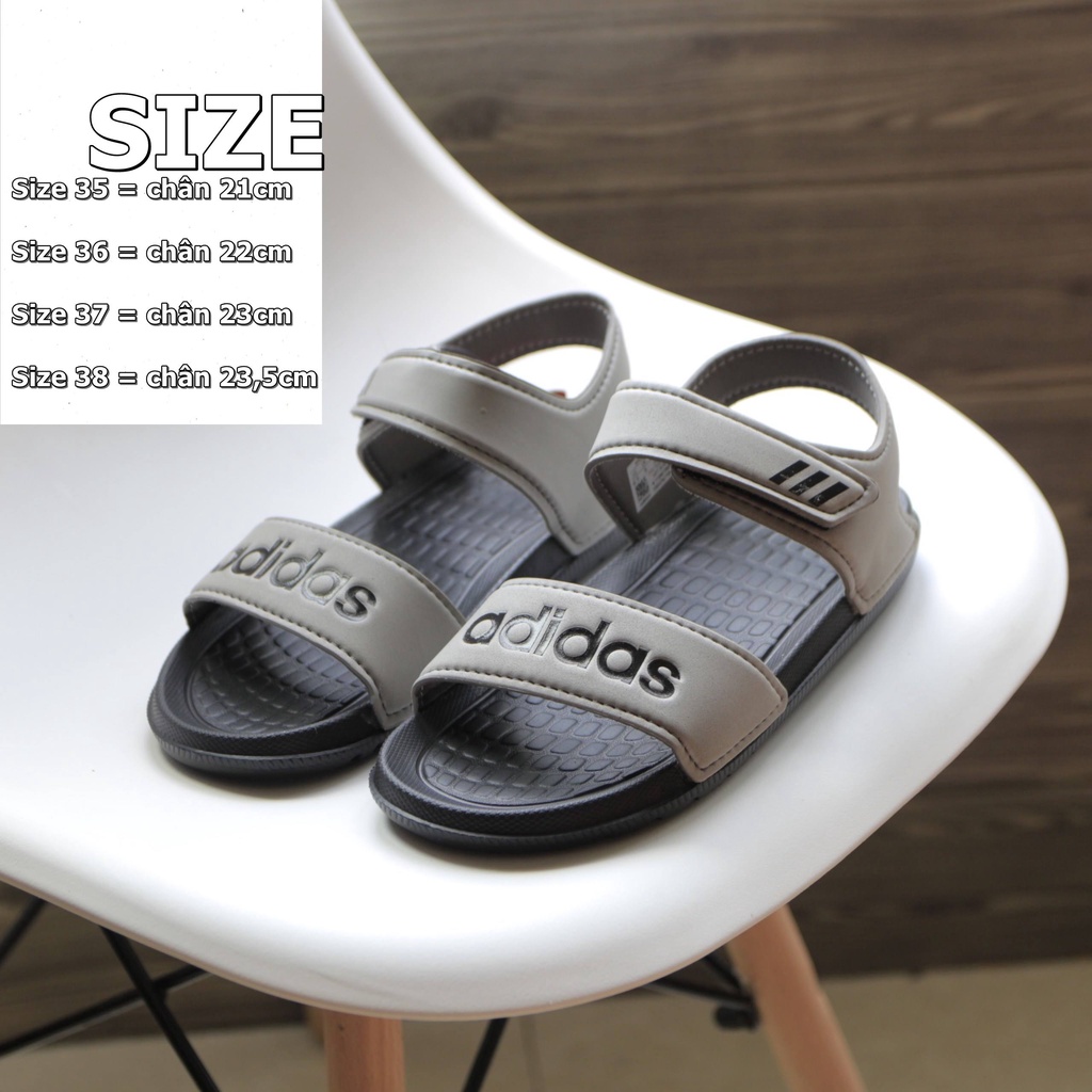 giày sandal nữ quai hậu adidas đế bằng siêu nhẹ