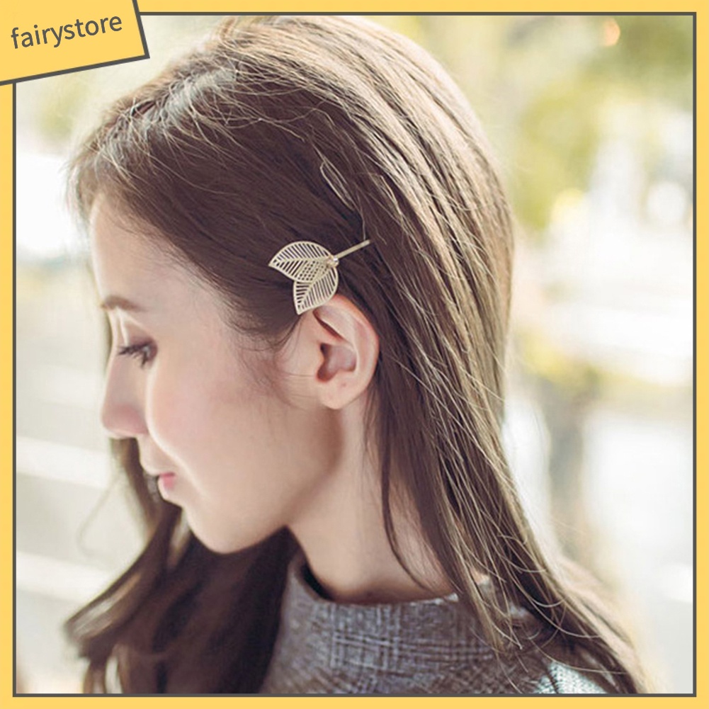 Kẹp tóc hình chiếc lá thanh lịch cho nữ