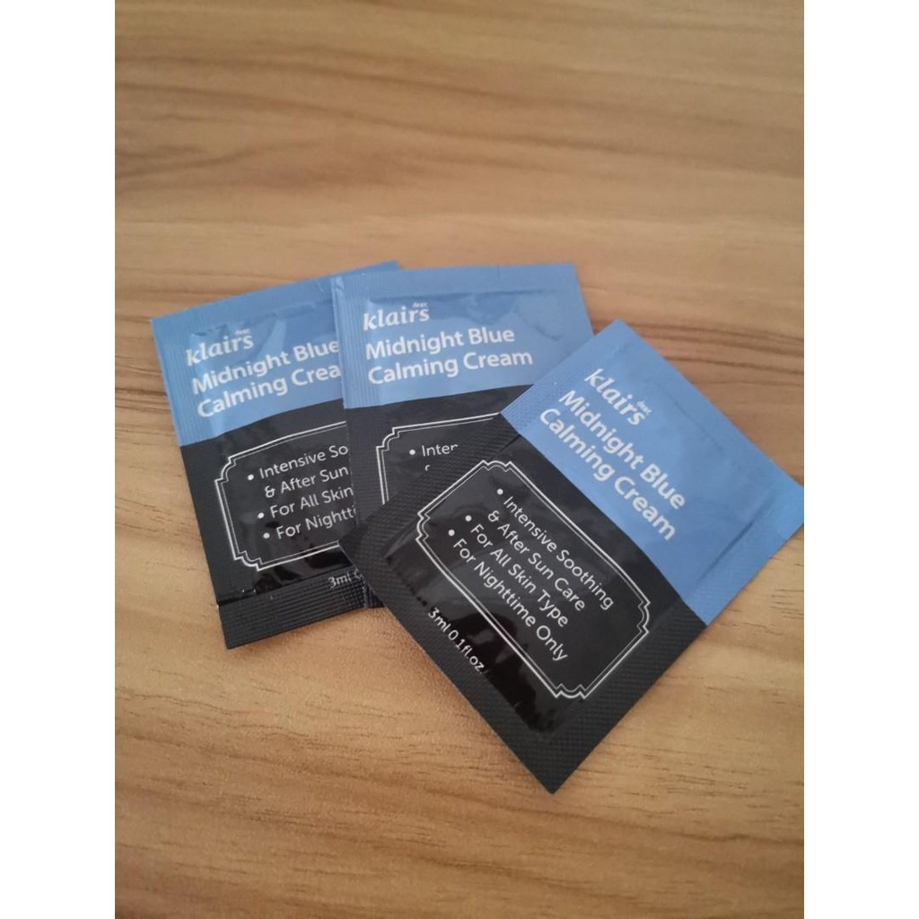 Kem dưỡng ẩm phục hồi da Klairs Midnight Blue Calming Cream 3ml | BigBuy360 - bigbuy360.vn