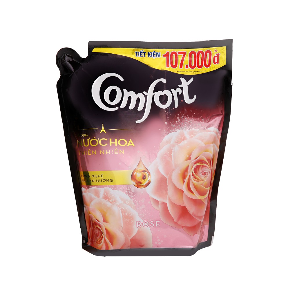 Nước xả vải Comfort hương nước hoa thiên nhiên rose túi 2.4 lít